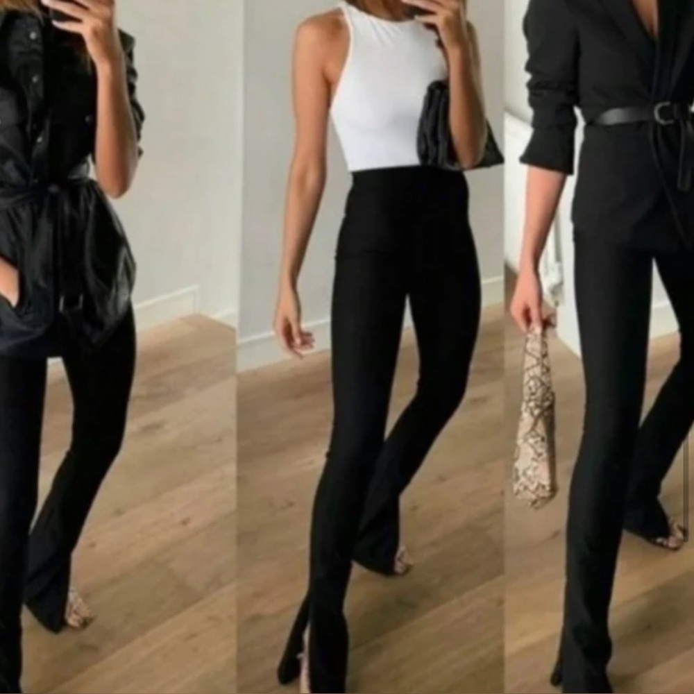 Zara spliit end leggings